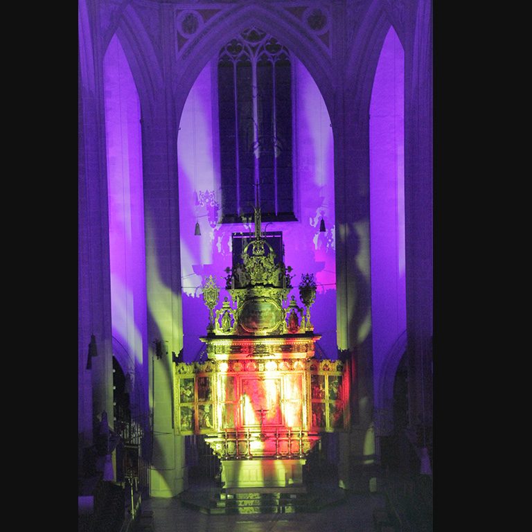 Lichtinstallation - Münster Kirche
